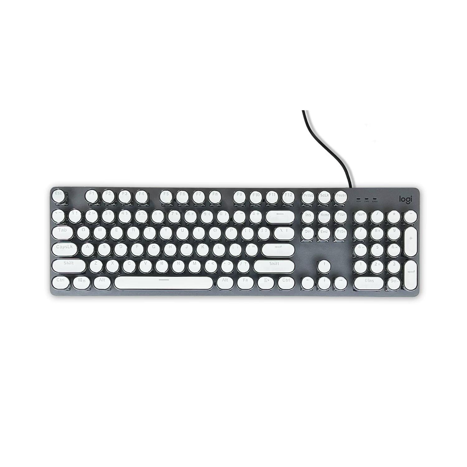 Механическая клавиатура Logitech K845 проводная для игр в ретро-панк стиле девочек, зелёная ось красная ось, в одном стиле