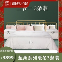 2 4 6 Warm Winter 3 silk quilt two-in-one winter thickened spring and autumn quilt silk total 12kg