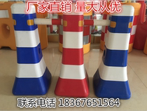 Road guardrail fence Blue white red white isolation pier Plastic small water horse Water Horse Municipal traffic facilities water horse fence