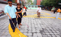 30CM high quality sidewalk guide brick yellow gray road patch blind plate rubber blind brick guide brick