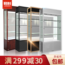 Titanium alloy wine display cabinet Hand model container sample ornaments Jewelry glass display cabinet Product display cabinet