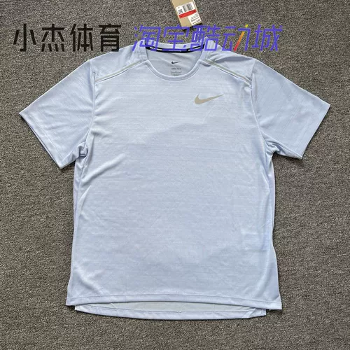 Nike/耐克 Летняя спортивная быстросохнущая дышащая футболка с коротким рукавом для тренировок, для бега