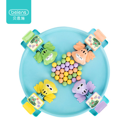 贝恩施青蛙吃豆游戏盘儿童趣味亲子互动抖音同