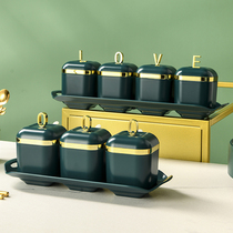 Seasoning box household combination kitchen seasoning jar seasoning jar seasoning jar monosodium glutamate seasoning jar one multi-grid seasoning bottle