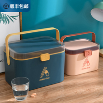 Home care medicine box Medical box household increased capacity medical box portable storage box emergency medicine box home equipment