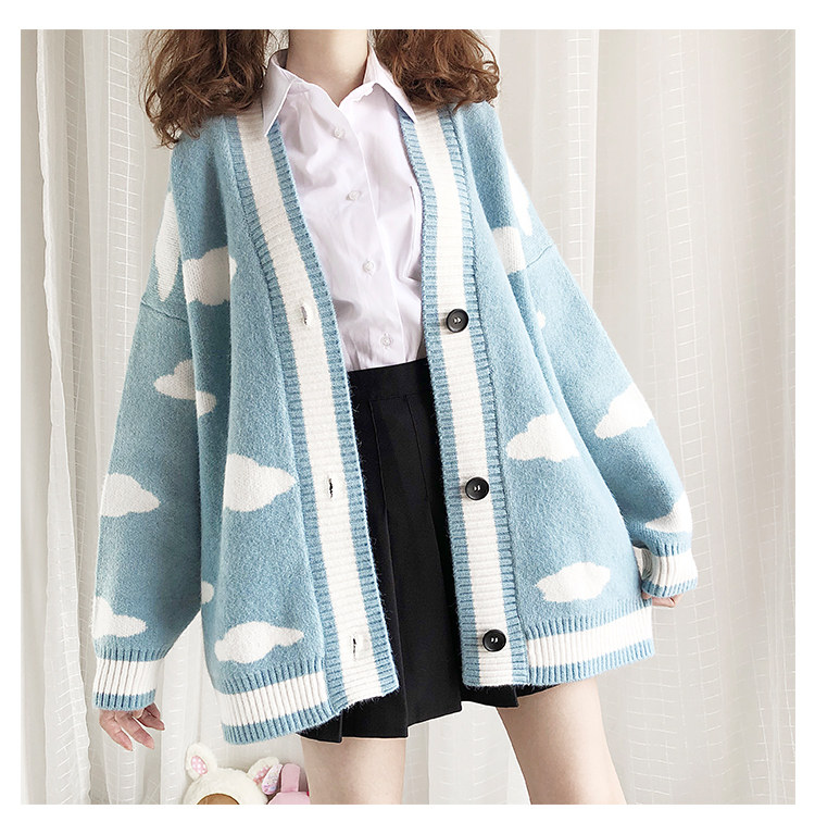2019 Harajuku Lolita Cute Clouds Long 