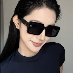2025 New Square Frame Sunglasses for Women, Uv Protection, High-End Feel, Face-Slimming, Big-Name Sunglasses, Outdoor Driving Trend