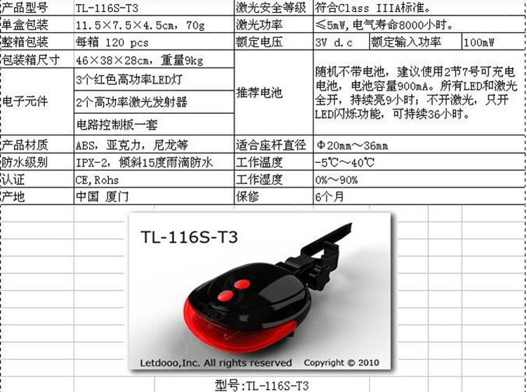 Eclairage pour vélo - Taillights - Ref 2401186 Image 17