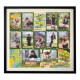 Solid Wood Picture Frame, Ten Postcards, Stickers, Photo Frame, Cardboard, Blank for Mounting