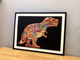 Simple solid wood puzzle frame children's puzzle 280-piece dinosaur 150-piece elephant special-shaped puzzle special photo frame