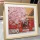 Solid wood puzzle frame Forbidden City four seasons spring, summer, autumn and winter 300 pieces 35x35cm puzzle photo frame special can be hung on the wall