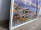 Puzzle frame 2000 pieces fireworks night tour 96*68cm solid wood special puzzle frame