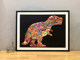 Simple solid wood puzzle frame children's puzzle 280-piece dinosaur 150-piece elephant special-shaped puzzle special photo frame