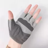 Xuất khẩu xám đen nam và nữ nửa ngón tay găng tay thể thao chiến thuật xe đạp trọng lượng nâng quả tạ tập thể dục cầu lông tập thể dục gang tay