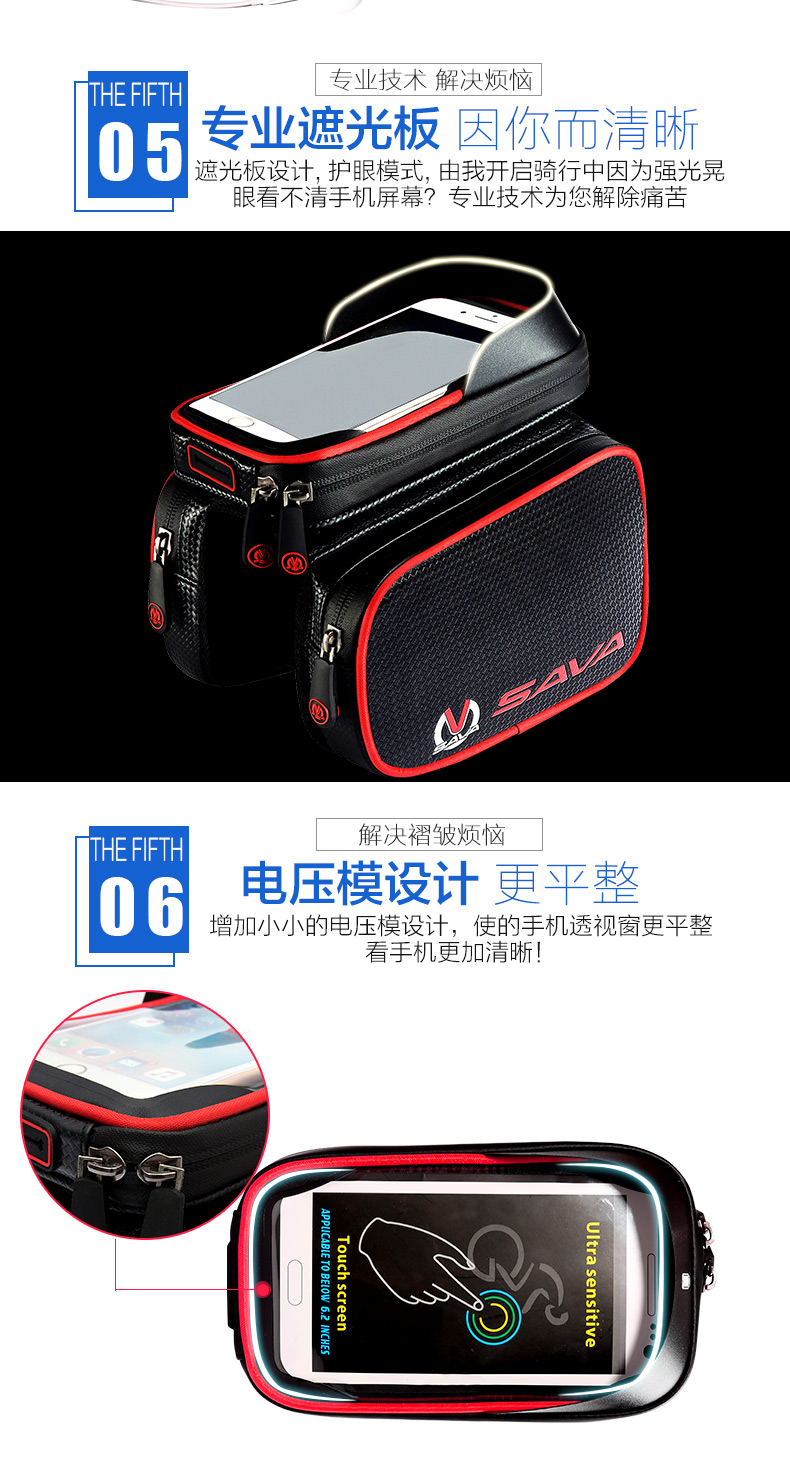 Sacoche pour vélo mixte SAVA - Ref 2212438 Image 14