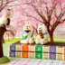 ZAKKA cửa hàng tạp hóa Nhật Bản Decole Sakura Tea Party và Wind Sanmao Cat Bunny Trang trí bàn Panda đồ dcor quán cà phê Trang trí nội thất
