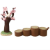 ZAKKA cửa hàng tạp hóa Nhật Bản Decole Sakura Tea Party và Wind Sanmao Cat Bunny Trang trí bàn Panda đồ dcor quán cà phê Trang trí nội thất