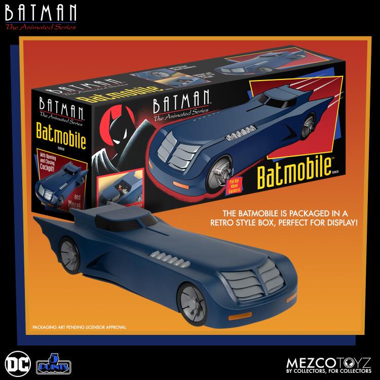 [Authentic Hong Kong Version in Stock] Mezco Batman Animation Series Batman Robin Batmobile Rare Toy