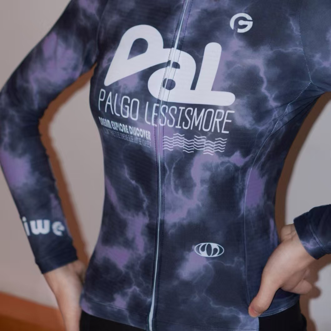Джерси велосипедное PALGO LESS IS MORE фиолетовое, XS