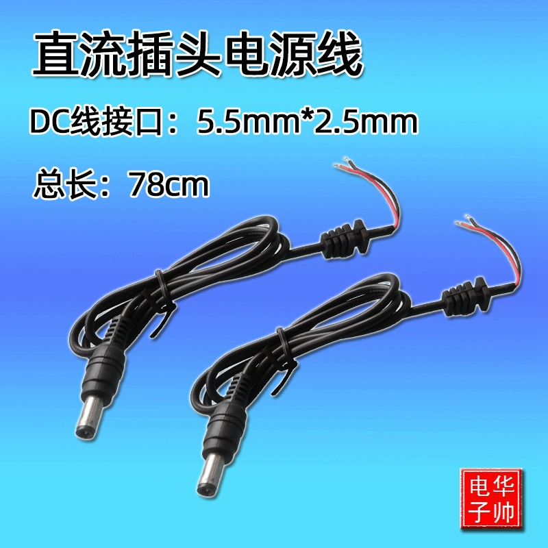 48v xe điện sạc pin lithium cắm sạc dây nguồn DC5.5 * 2.1 giám sát phích cắm điện 12v - Khác