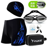 Đồ bơi nam Boxer Kích thước lớn Thời trang nam Spa Bơi Quần nam Đồ bơi Kính bơi Mũ lưỡi trai Thiết bị bơi - Nam bơi đầm