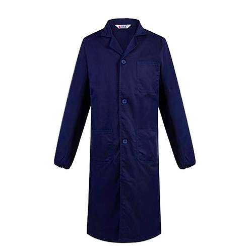 Полиэфирный хлопок с длинным складом с синими пальто