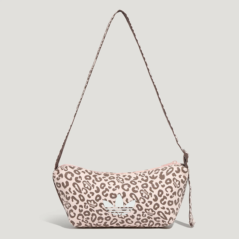 Adidas Trefoil 2026 New Fashion Women's Bag Leopard Print Casual Sports Shoulder Crossbody Bag Lc8239