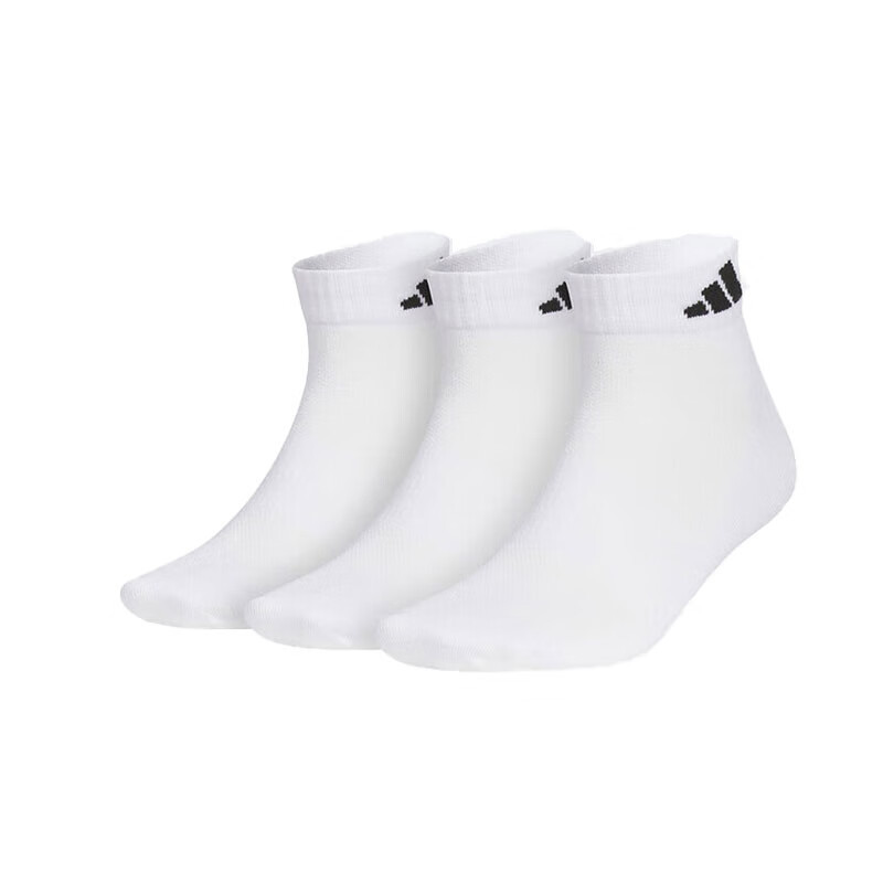 Adidas Men's and Women's Socks Spring New Style Comfortable Breathable Fitness Running Socks Three Pairs of Sports Casual Socks