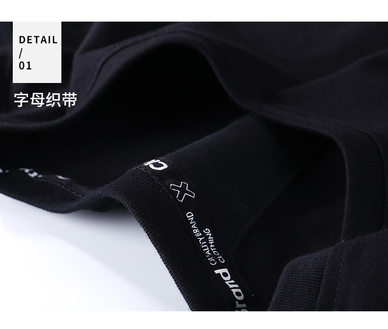 Áo thun ngắn tay xuân hè 2018 nam yêu nửa tay phiên bản Hàn Quốc của cotton body mùa hè mới cổ tròn in đáy áo áo thun nam tay ngắn đen