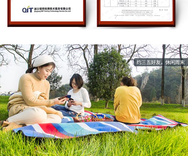 Picnic mat ẩm pad ngoài trời dày dày đi chơi hoang dã mùa xuân du lịch thảm cỏ di động dã ngoại vải mat - Thảm chống ẩm / Mat / Gối khăn trải đi picnic