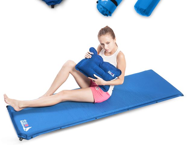 Beishan Wolf Moisture Pad Tự động Bơm hơi Pad Mở rộng Làm dày 5CM Tấm đệm không khí ngoài trời Người ngủ Mat Lều cắm trại - Thảm chống ẩm / Mat / Gối chiếu ngủ trưa văn phòng
