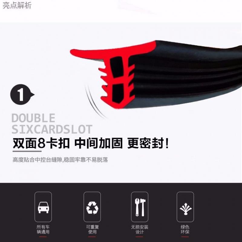 Suitable for Volkswagen's new old Jetta Santana Bao coming to Longyi Motors with control bench sealing strip soundproof and anti-dust modification-Taobao