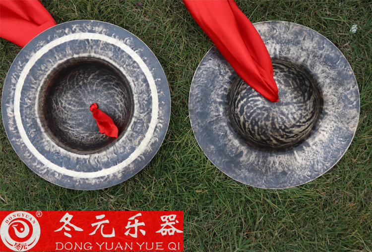 Pure bronze old cymbals old cymbals black cymbals handmade old gong cymbals chuan gong chuan cymbals Taoist gong big hat cymbals
