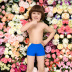 Shu Man Children Đồ bơi Quần short Xiao Zhong Tong Dây đeo chặt chẽ và thoải mái Đồ bơi màu tương phản Đồ bơi - Bộ đồ bơi của Kid đồ bơi bé gái Bộ đồ bơi của Kid