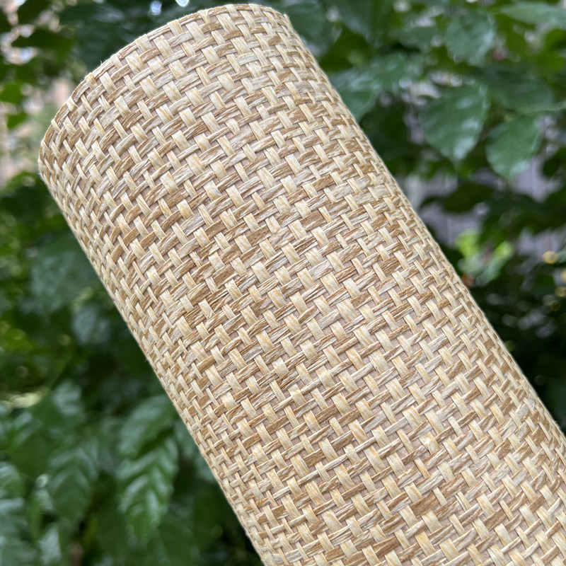 Grass Mat wallpaper Woven Folk Hotels Southeast Asian Living Room TV Background farmhouse Letea room Ceiling Wall Paper-Taobao