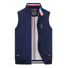 Golf clothing men's summer new men's vest golf fashion trend solid color sports standing collar vest
