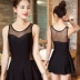 Áo tắm nữ bảo thủ che bụng gợi cảm kiểu váy một mảnh quần hot mùa xuân Hàn Quốc đã mỏng 2017 đồ bơi nữ mới - Bộ đồ bơi One Piece đồ bơi liền thân Bộ đồ bơi One Piece
