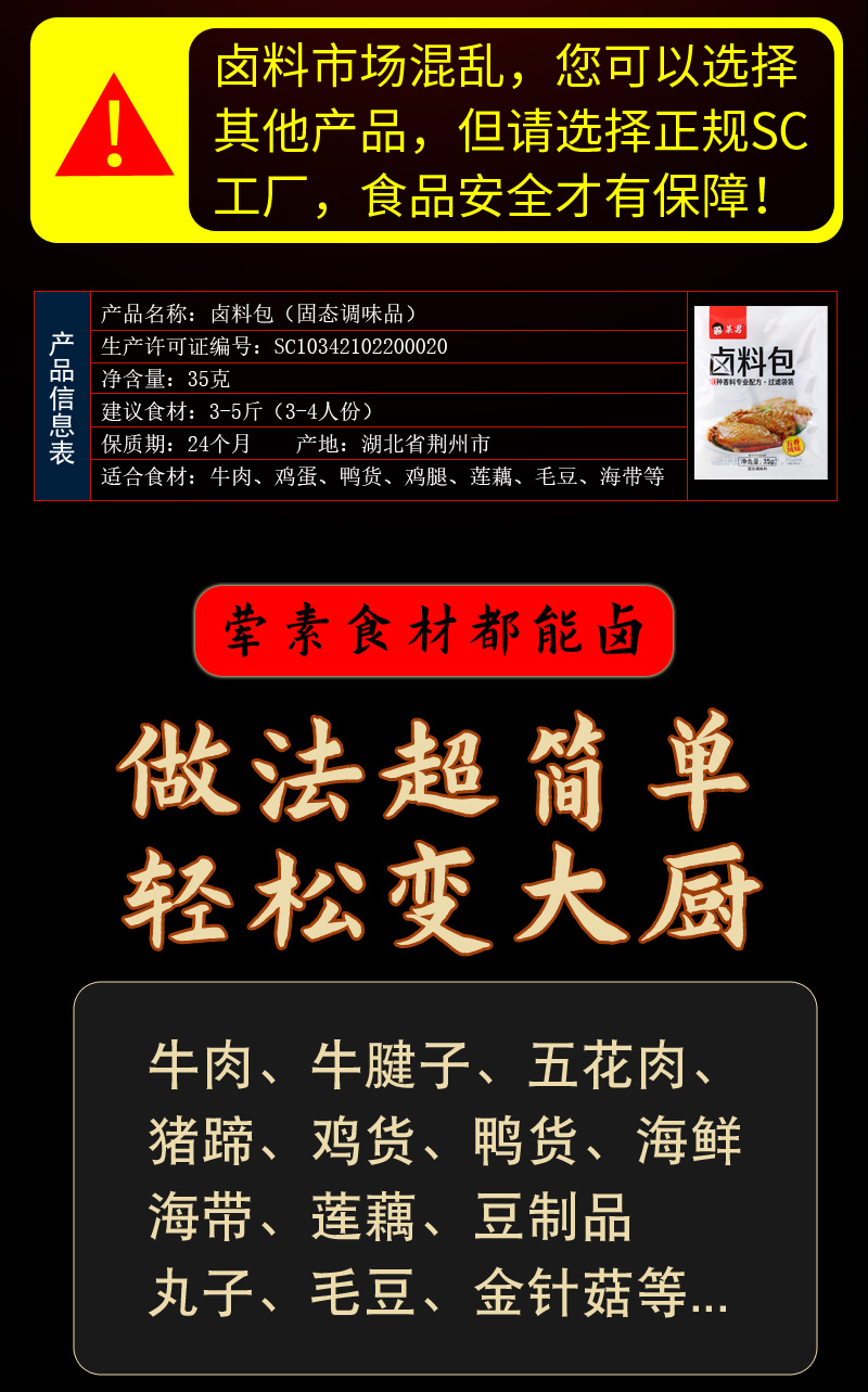 【活动秒杀价】潮汕卤料包175g