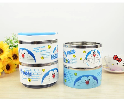 Hello kitty, cartoon cute thermal barrel, lunch box stainless steel, children's банка для хранения for students