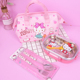 hộp cơm cắm điện loại nào tốt Hello Kitty Creative Hộp ăn trưa Túi hoạt hình Túi tote dễ thương Túi Bento Gói Sinh viên di động Hộp cơm trưa không thấm nước - Hộp cơm điện sưởi ấm nồi ủ cơm văn phòng