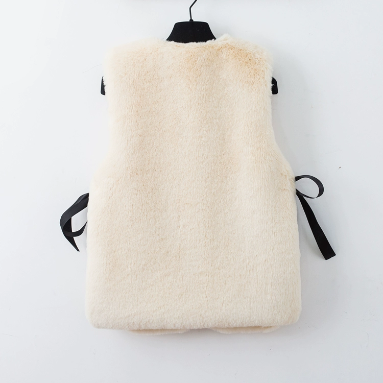 Áo khoác lông nữ ngắn phần phiên bản Hàn Quốc 2018 đầm mùa đông và giả nước bờm mỏng mỏng vest vest sang trọng