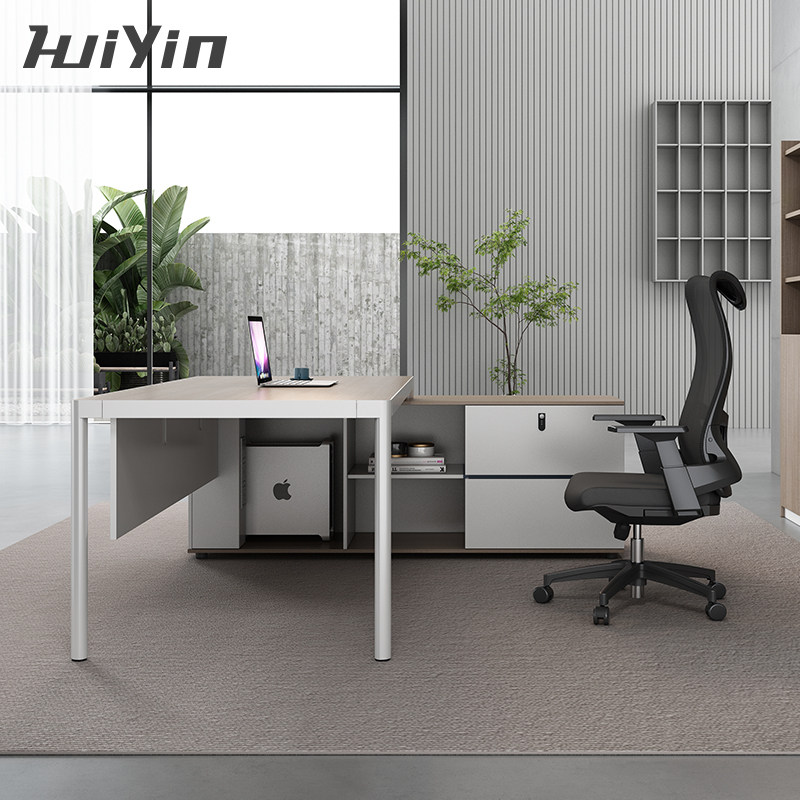 Desk minimalist modern office table and chairs portfolio manager table Grand class desk owner table upscale office furniture