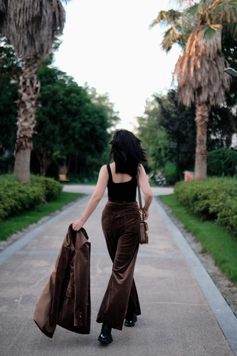 介面 Импортный вельветовый бархатный ретро комплект, простой и элегантный дизайн