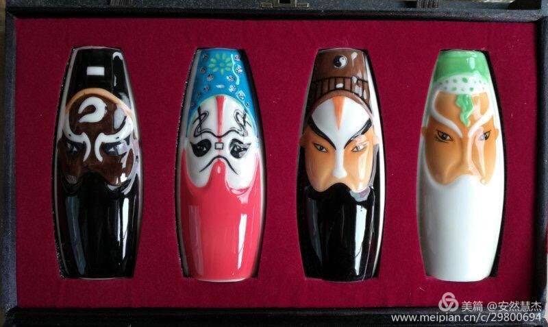 Ceramic wine bottle collection 6688 exquisite original underglaze color height commemorative wine edition gift box height 11.5 50 ml