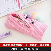 Israel ZIPIT monster zipper bag ins Net red creative Unicorn Girl heart pen bag cute stationery