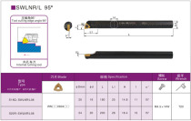 Inner hole CNC knife rod S16Q S20R-SWLNR08 SWLNL08
