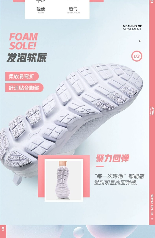 Giày thể thao nữ Li Ning Giày dép nữ bình thường 2019 Giày mới mùa đông Thương hiệu giày chạy bộ bị hỏng mã Agan giày phượng nhảy