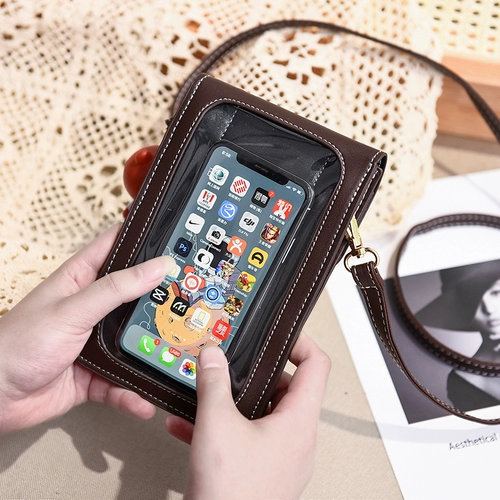 Сумка для телефона, маленький сенсорный кошелек, небольшая сумка, сенсорный экран