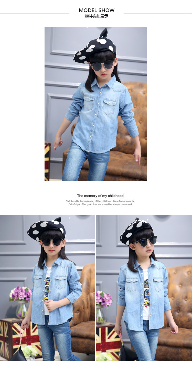 Chemise fille à manche longue - Ref 2085231 Image 21