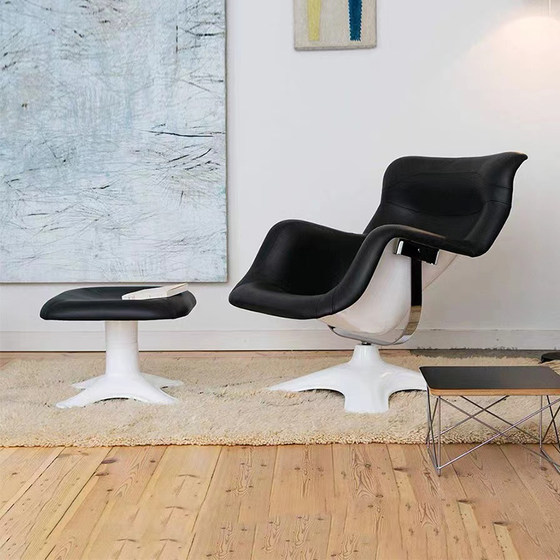 북유럽 디자이너 클래식 스윙 회전 호랑이 의자 유리 섬유 예술적 창조적 레저 Kaliselu 라운지 의자
